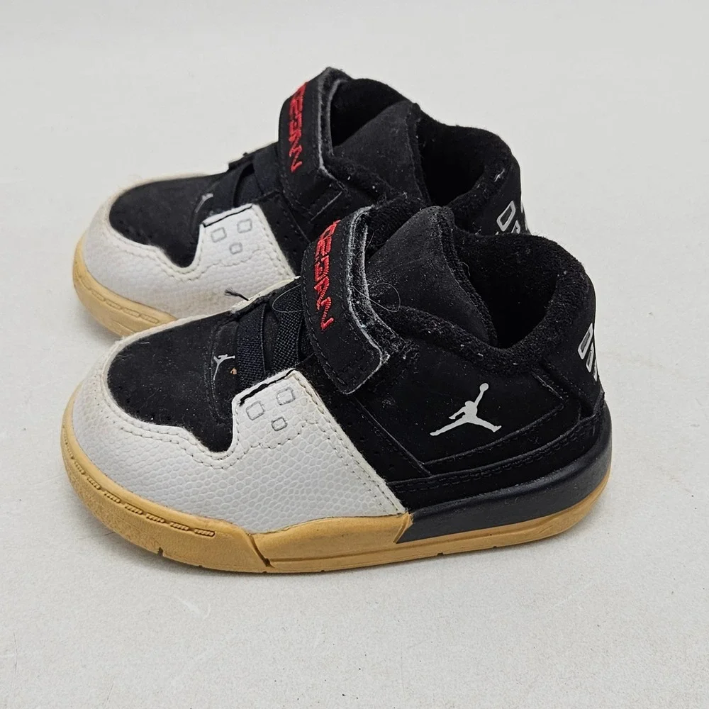 Jordan Flight 23 Toddler Black White Red Sneakers 317823-003 Size 5C